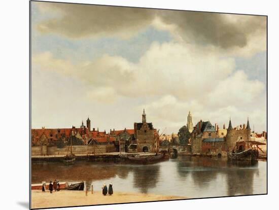 View of Delft, about 1660-Johannes Vermeer-Mounted Giclee Print