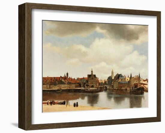 View of Delft, about 1660-Johannes Vermeer-Framed Giclee Print