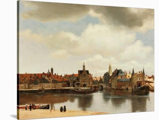 View of Delft, about 1660-Johannes Vermeer-Stretched Canvas