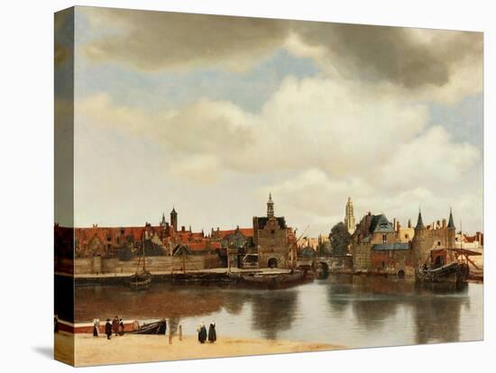 View of Delft, about 1660-Johannes Vermeer-Stretched Canvas