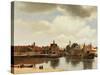 View of Delft, about 1660-Johannes Vermeer-Stretched Canvas