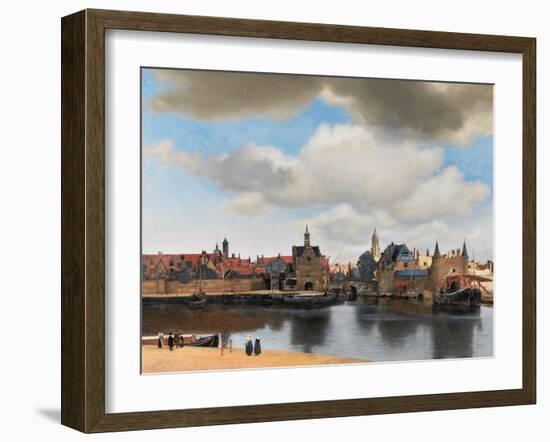 View of Delft, C.1660-61-Johannes Vermeer-Framed Premium Giclee Print