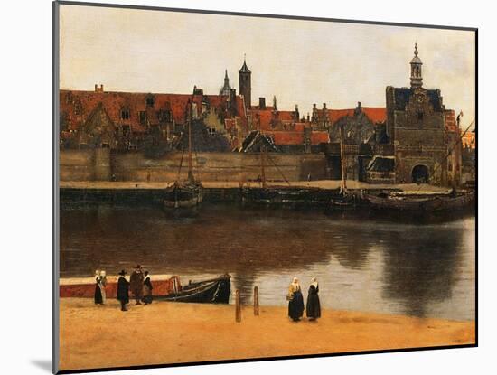 View of Delft, c.1660-61-Johannes Vermeer-Mounted Giclee Print