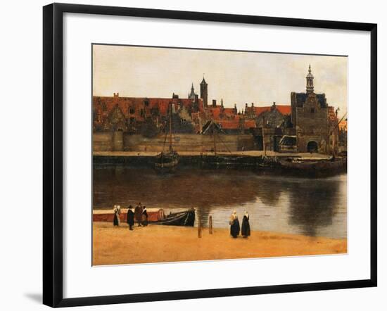 View of Delft, c.1660-61-Johannes Vermeer-Framed Giclee Print