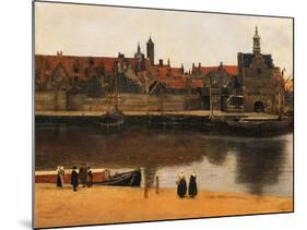 View of Delft, c.1660-61-Johannes Vermeer-Mounted Giclee Print