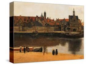 View of Delft, c.1660-61-Johannes Vermeer-Stretched Canvas