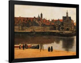 View of Delft, c.1660-61-Johannes Vermeer-Framed Giclee Print