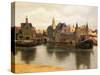 View of Delft, c.1660-61-Johannes Vermeer-Stretched Canvas