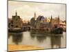 View of Delft, c.1660-61-Johannes Vermeer-Mounted Giclee Print