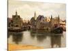 View of Delft, c.1660-61-Johannes Vermeer-Stretched Canvas