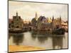 View of Delft, c.1660-61-Johannes Vermeer-Mounted Giclee Print