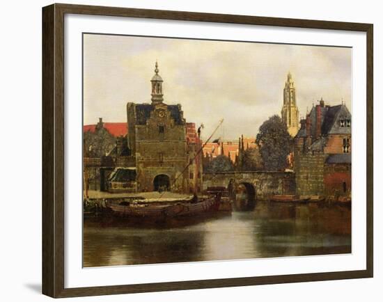 View of Delft c.1660-61-Johannes Vermeer-Framed Giclee Print