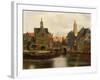 View of Delft c.1660-61-Johannes Vermeer-Framed Giclee Print