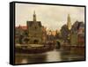 View of Delft c.1660-61-Johannes Vermeer-Framed Stretched Canvas