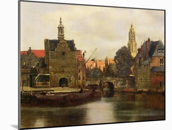 View of Delft c.1660-61-Johannes Vermeer-Mounted Giclee Print