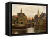 View of Delft c.1660-61-Johannes Vermeer-Framed Stretched Canvas