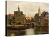 View of Delft c.1660-61-Johannes Vermeer-Stretched Canvas