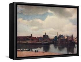 'View of Delft from the Rotterdam Canal', 1660-61, (1912)-Jan Vermeer-Framed Stretched Canvas