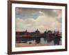 'View of Delft from the Rotterdam Canal', 1660-61, (1912)-Jan Vermeer-Framed Giclee Print