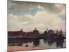 'View of Delft from the Rotterdam Canal', 1660-61, (1912)-Jan Vermeer-Mounted Giclee Print