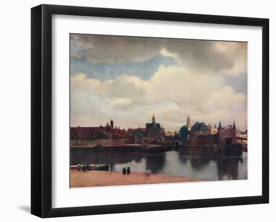 'View of Delft from the Rotterdam Canal', 1660-61, (1912)-Jan Vermeer-Framed Giclee Print