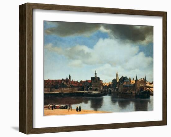 View of Delft, Netherlands, after the Fire, C1658-Johannes Vermeer-Framed Premium Giclee Print