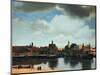 View of Delft, Netherlands, after the Fire, C1658-Johannes Vermeer-Mounted Giclee Print