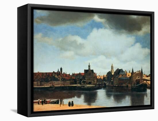 View of Delft, Netherlands, after the Fire, C1658-Johannes Vermeer-Framed Stretched Canvas