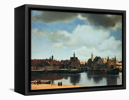 View of Delft, Netherlands, after the Fire, C1658-Johannes Vermeer-Framed Stretched Canvas