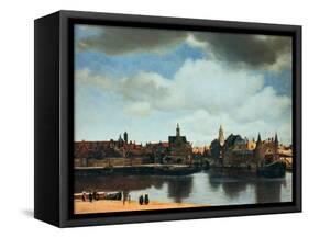 View of Delft, Netherlands, after the Fire, C1658-Johannes Vermeer-Framed Stretched Canvas