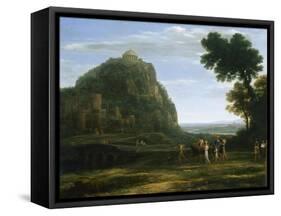 View of Delphi with a Procession, 1673-null-Framed Stretched Canvas