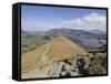 View of Derwent Water from Catbells, Lake District National Park, Cumbria, England-Neale Clarke-Framed Stretched Canvas