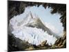 View of Des Bois Glacier and Needle of Charmoz-null-Mounted Giclee Print