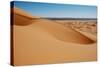 View of desert sand dunes, Grande Dune, Erg Chebbi, Sahara Desert-Derek Hall-Stretched Canvas