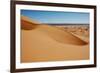 View of desert sand dunes, Grande Dune, Erg Chebbi, Sahara Desert-Derek Hall-Framed Photographic Print