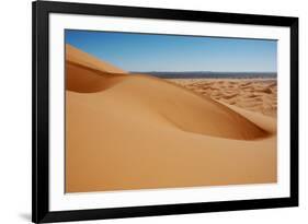 View of desert sand dunes, Grande Dune, Erg Chebbi, Sahara Desert-Derek Hall-Framed Photographic Print