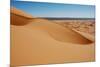 View of desert sand dunes, Grande Dune, Erg Chebbi, Sahara Desert-Derek Hall-Mounted Photographic Print