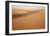 View of desert sand dunes with windblown sand, Sahara, Morocco, may-Bernd Rohrschneider-Framed Photographic Print