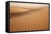 View of desert sand dunes with windblown sand, Sahara, Morocco, may-Bernd Rohrschneider-Framed Stretched Canvas