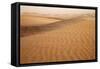 View of desert sand dunes with windblown sand, Sahara, Morocco, may-Bernd Rohrschneider-Framed Stretched Canvas