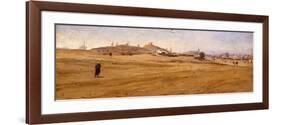 View of Desert with Dunes-Stefano Ussi-Framed Premium Giclee Print