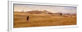 View of Desert with Dunes-Stefano Ussi-Framed Premium Giclee Print