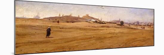 View of Desert with Dunes-Stefano Ussi-Mounted Giclee Print