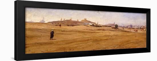 View of Desert with Dunes-Stefano Ussi-Framed Giclee Print