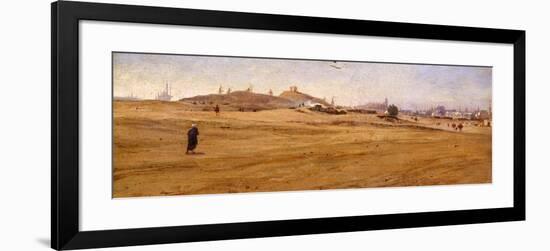 View of Desert with Dunes-Stefano Ussi-Framed Giclee Print