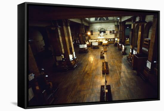 View of Deserted London Stock Exchange-null-Framed Stretched Canvas