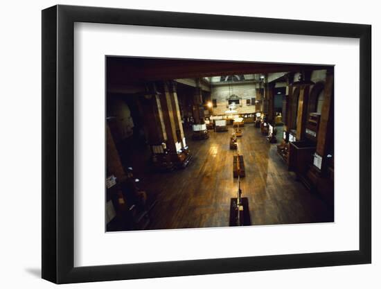 View of Deserted London Stock Exchange-null-Framed Photographic Print