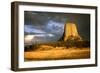 View of Devil's Tower, a Basalt Outcrop-Tony Craddock-Framed Photographic Print