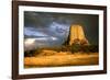 View of Devil's Tower, a Basalt Outcrop-Tony Craddock-Framed Photographic Print