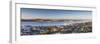 View of Devonport and Auckland Skyline at Dawn, Auckland, North Island, New Zealand-Ian Trower-Framed Photographic Print